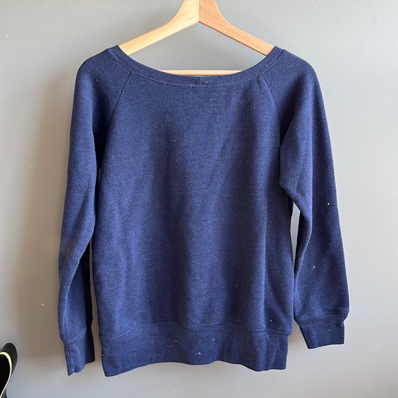 ‘Craft’ embroidered boatneck fleece sweater, medium - Picture 3 of 3